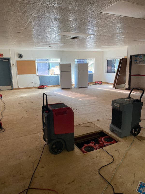 Water damage restoration in a Fresno residential home